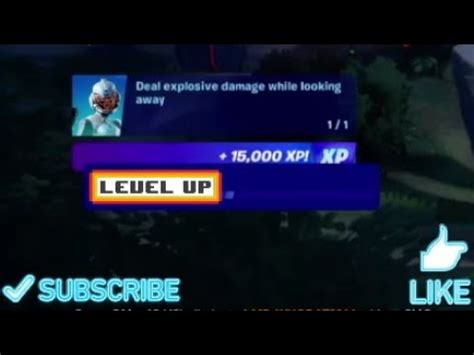 Deal Explosive Damage While Looking Away Fortnite YouTube