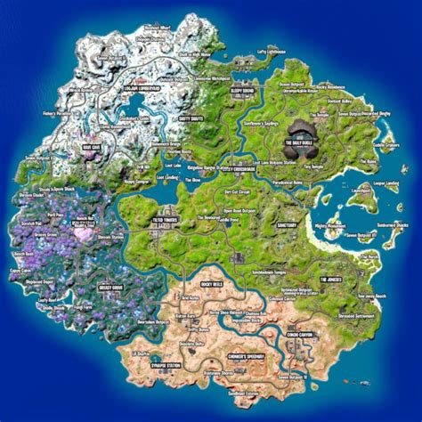 Fortnite: Chapter 3 - Season 3 Map (Landmarks, POIs & More)