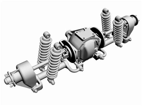 independent rear suspension assy 3d dxf