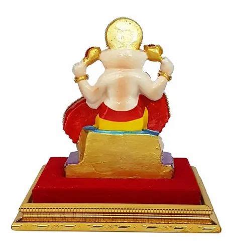 Polyresin Sinhasan Ganesh Statue Size 9x7x4 Inch At Rs 499 In Hooghly