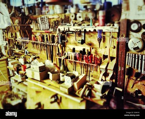workshop  tools stock photo alamy
