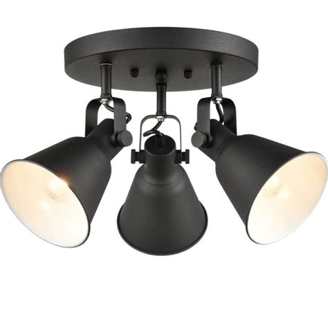 Matte Black Industrial Metal Multi Directional Ceiling Lights Claxy