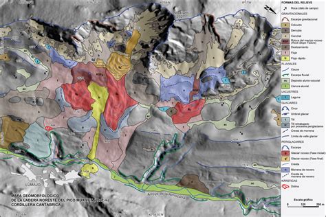 Mapa geomorfológico de la zona de estudio Ver figura en color en la