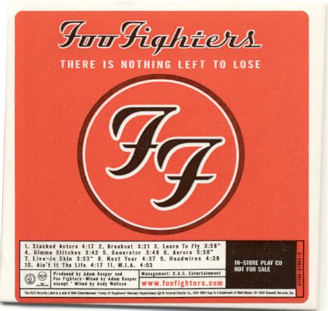 Foo Fighters There Is Nothing Left To Lose 1999 Cd Discogs