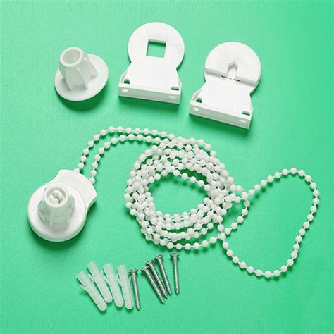 Willstar White Roller Blind Repair Kit Blind Shade Cluth Bracket Bead