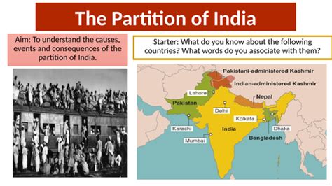 Partition of India | Teaching Resources