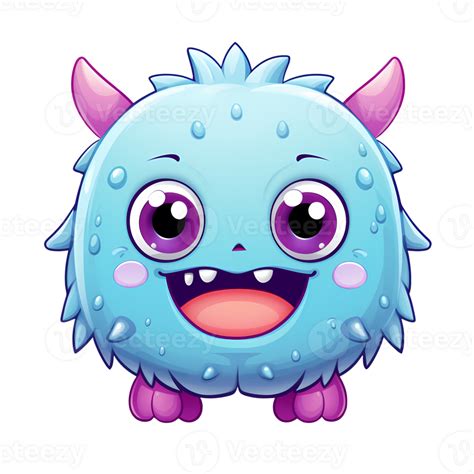 süß Monster Clip Art 2d Illustration ai generativ 27235354 PNG