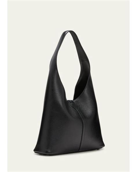 Balenciaga Locker Medium Leather Hobo Bag In Black Lyst