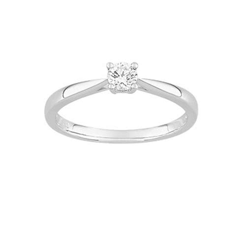 Solitaire Griffes Carat Or Blanc K La Taillerie Du Corail