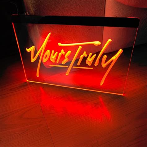 Other Yours Truly Led Neon Red Light Sign X Poshmark