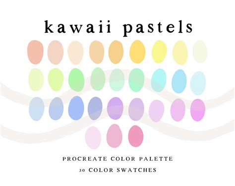 Pastel color palette procreate - dudekse