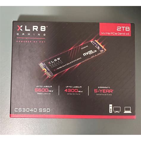 PNY XLR8 CS3040 2TB M 2 2280 PCIe Gen4x4 SSD固態硬碟 PS5 蝦皮購物