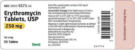 Erythromycin Base Filmtab - FDA prescribing information, side effects and uses