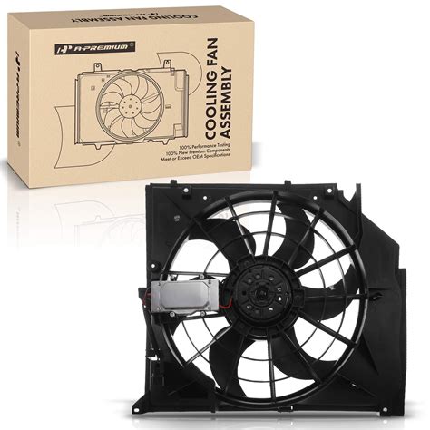 Radiator Cooling Fan Assembly With Controller For Bmw E46 323i 325i