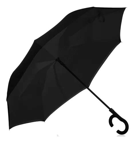 Guarda Chuva Grande Reforçado Invertido Automático Cor Preto MercadoLivre