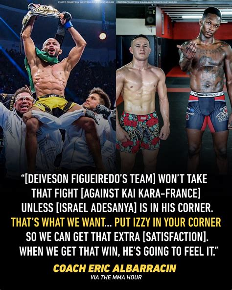 Mmafighting On Twitter Deiveson Figueiredo S Coach Wants Israel