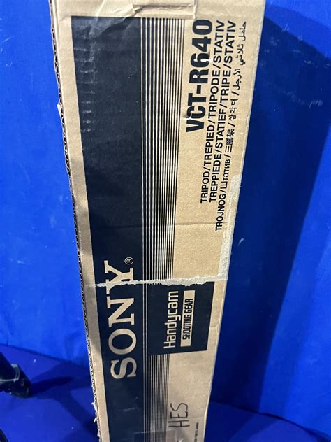 Sony VCT-R640 Video Camera Tripod Adjustable Legs 22"-57" Bubble Level ...