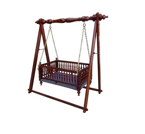 Shilpi Handicrafts Wooden Baby Cradle Sheesham Wood Standard