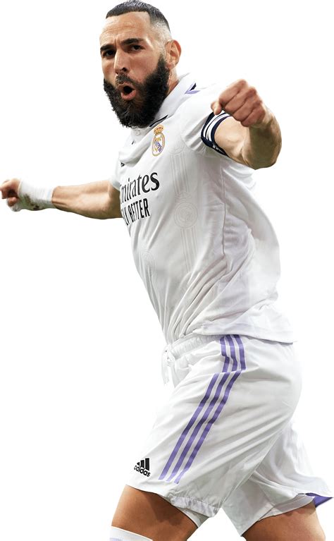 Karim Benzema Real Madrid football render - FootyRenders