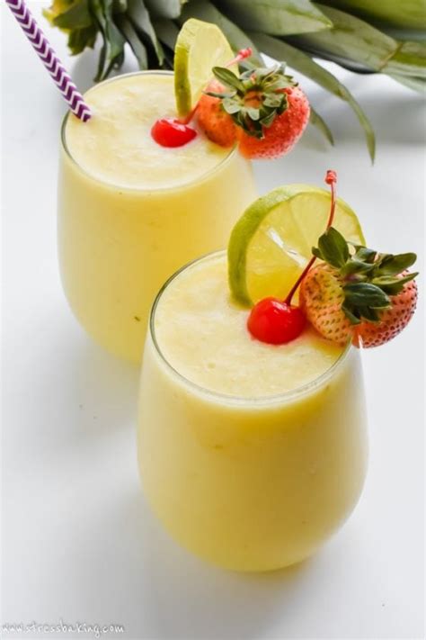 Easy Frozen Pineapple Daiquiri Stress Baking