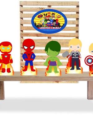 Kit Display Vingadores Baby Herois Cute Elo7