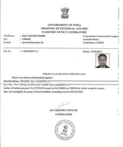 Request Letter For Police Clearance Certificate By Passport Holder Hot Sex Picture