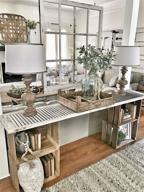 Easy DIY Console Table Bless This Nest Farm House Living Room