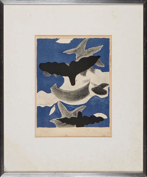 Birds A Signed Lithograph By Georges Braque