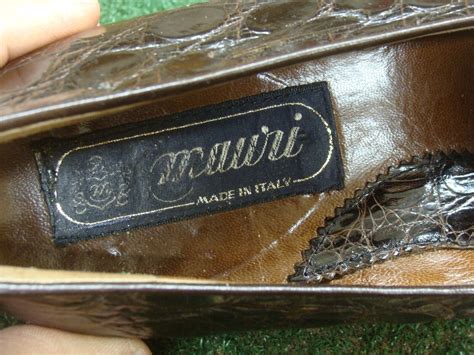 Mauri Italy Genuine Alligator 🐊 Mens Dress Slip On L Gem