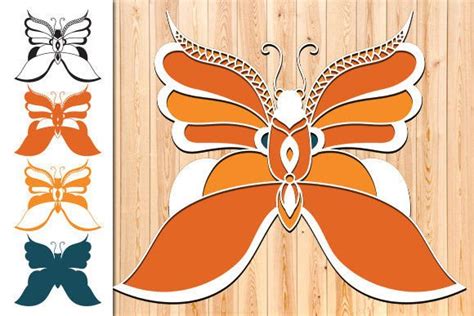 Butterfly Laser Cut SVG Wall Decor Art Graphic By Art Hub Creative