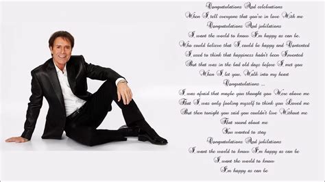 Congratulations | Cliff Richard | Party Version | Sing Along (with lyrics) Chords - Chordify