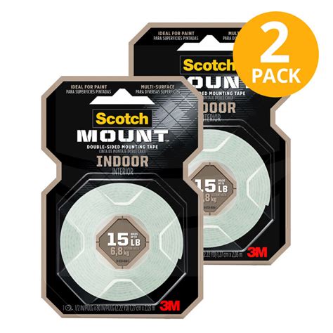 Cinta De Montaje Doble Cara Scotch Mount Mts Pack De