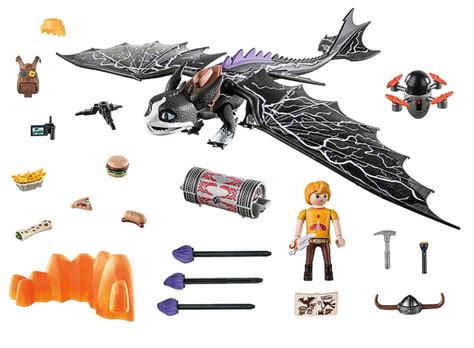 PLAYMOBIL DRAGONS DREAMWORKS LES NEUF ROYAUMES THUNDER ET TOM THE