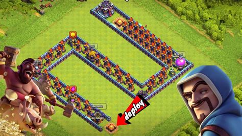 Max Inferno Tower Base Formation Vs Random Max Troops Youtube