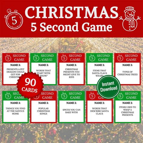 christmas   game printable  sec christmas party game
