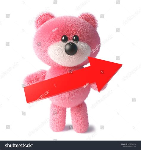 Cute Pink Cuddly Teddy Bear Fluffy 스톡 일러스트 1457760176 Shutterstock