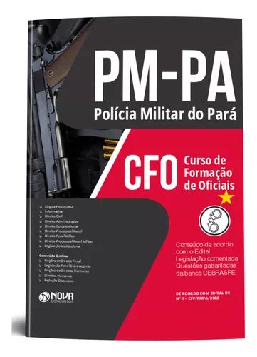 Apostila Cfo Curso De Formação De Oficiais Pm Pa 2023 Polícia Militar