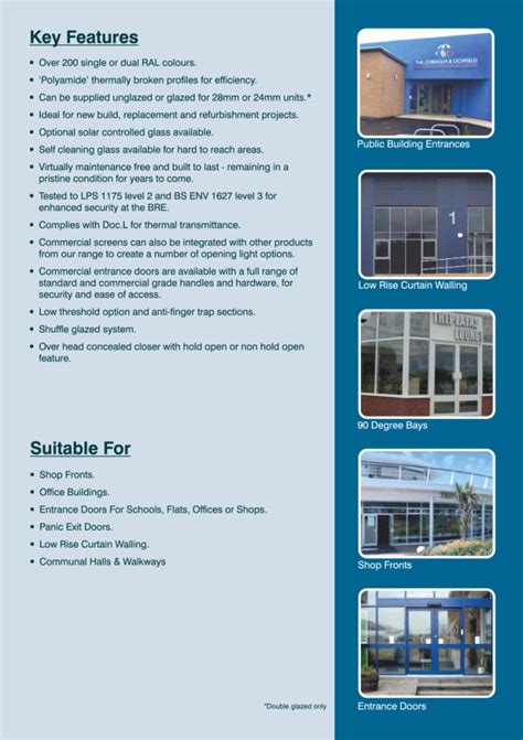 Commercial Ali Door Brochure Craig Hancock Services Double Glazing