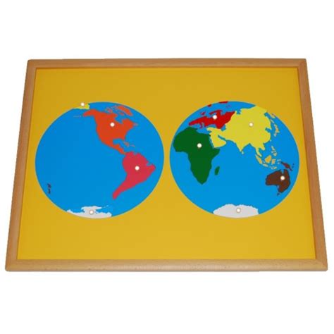 Puzzle Des Continents Mat Riel De G Ographie Montessori