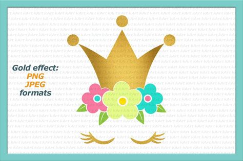 princess svg, princess birthday svg, unicorn face svg, gold crown, iron ...