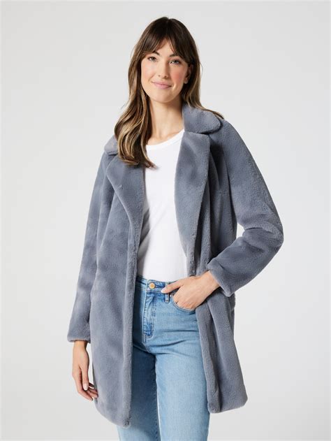 New Look Blue Fur Coat Hotsell Bellvalefarms