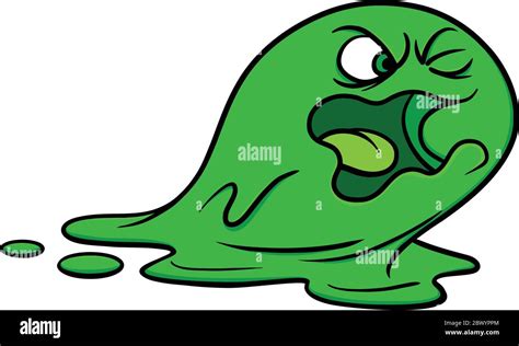 Booger Monster A Cartoon Illustration Of A Booger Monster Stock Vector