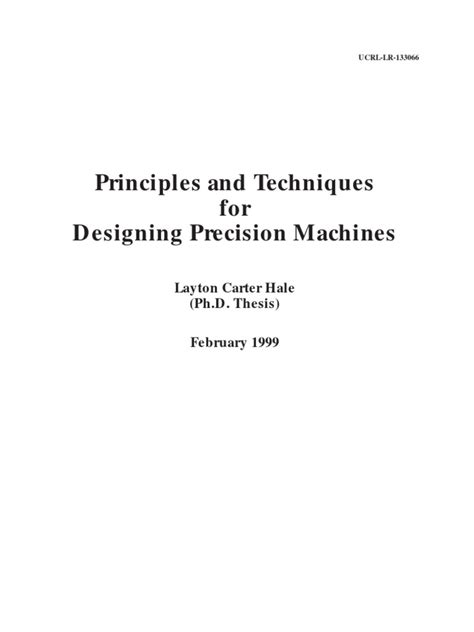 Principles of Precision Machine Design | PDF | Bending | Matrix (Mathematics)