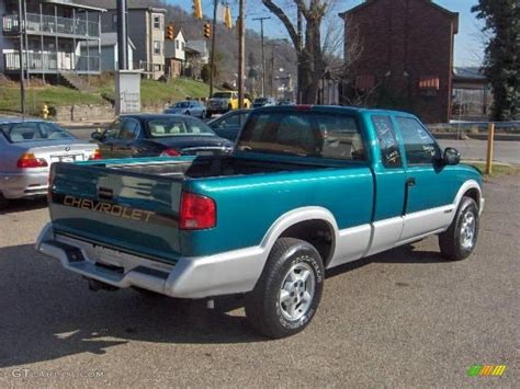 1995 Bright Teal Metallic Chevrolet S10 Ls Extended Cab 4x4 22353898 Photo 7