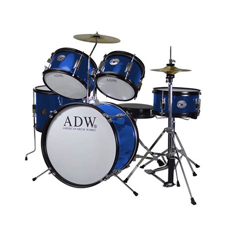 American Drum Works – 5 Piece Junior Drum Set (Different Colors ...