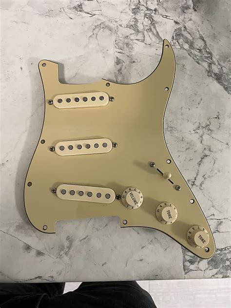 Fender Stratocaster Loaded Pickguard With Custom Shop Pickups Reverb