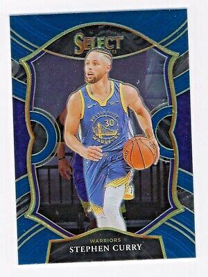 Stephen Curry Blue Prizm Concourse Panini Select Warriors