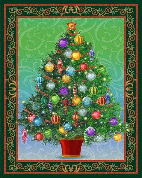 Quilting Treasures Christmas Tree Panel Lighted Project Sheet