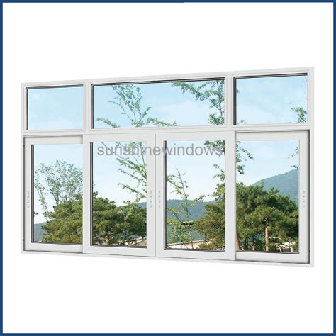 American Style Upvc Impact Sliding Window China Glass Windows And