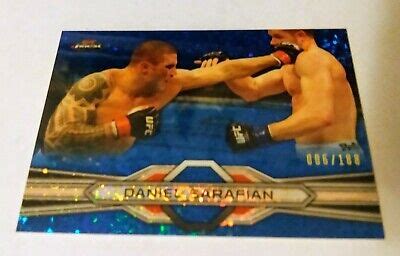 Topps Ufc Finest Blue Refractor Daniel Sarafian Mma Card